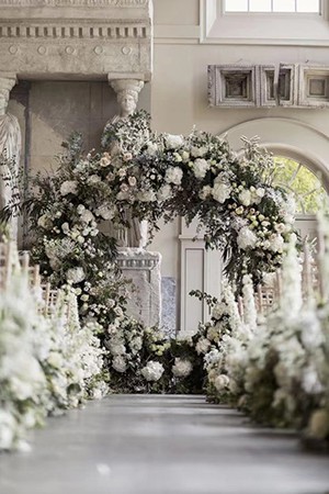 round flower arch round flower arch