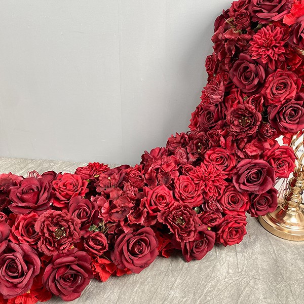 artificial flower row decor artificial flower row decor